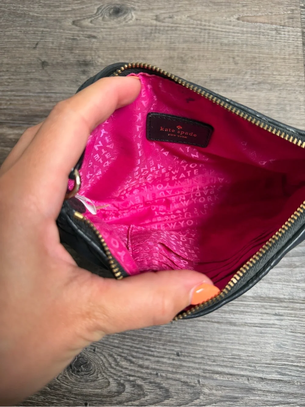 Kate Spade Astor Court Linet Quilted Leather Mini Shoulder Bag Black